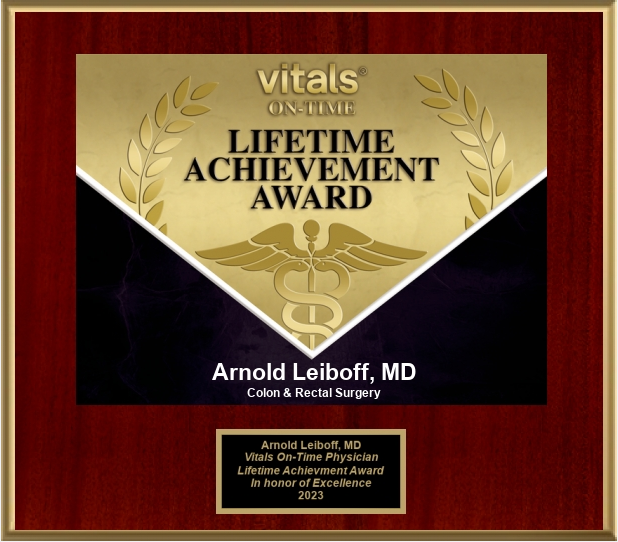 Vitals On-Time Lifetime Achievement Award